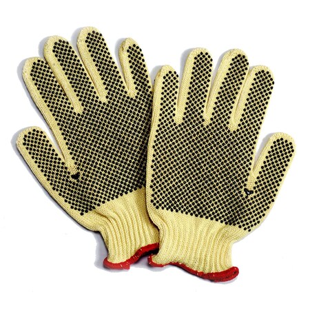Cordova Aramid/Cotton Plaited Gloves, PVC Dots, A3 Cut, 7-Gauge - Small, 12PK 3065S